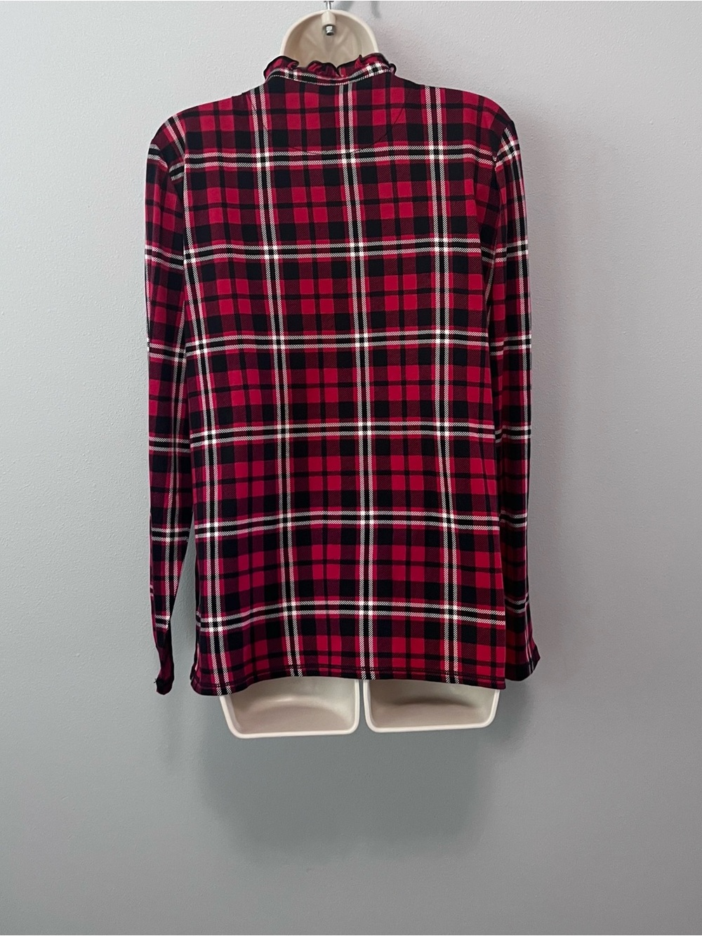 Ralph Lauren Red and Black Plaid Button Down Top Size XL NWT! - Picture 3 of 7